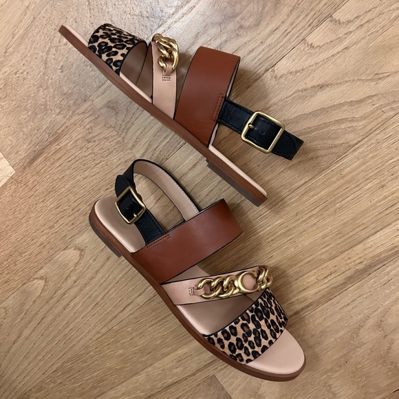 Coach Heather leather sandals, size 6. Like new condition - Picture 5 of 11